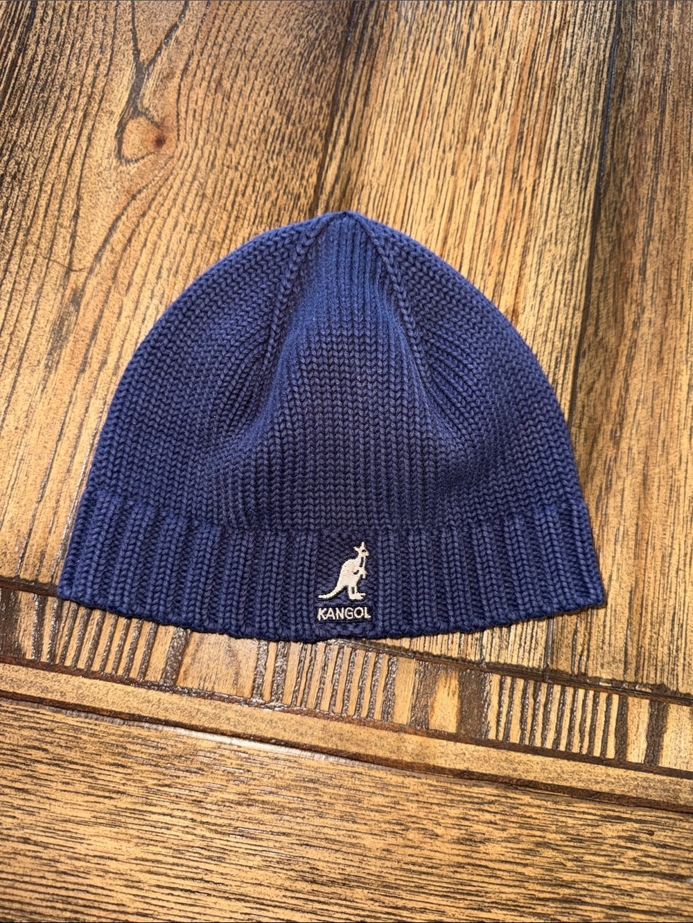 Kangol Navy Knit Kids Fully Fashioned Pull-On Beanie